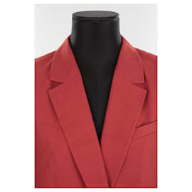SéZane-Linen blazer-Red