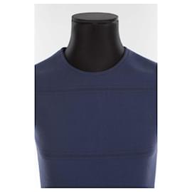 Valentino-Robe en laine-Bleu Marine