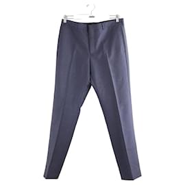 Givenchy-pantalones de lana-Azul marino