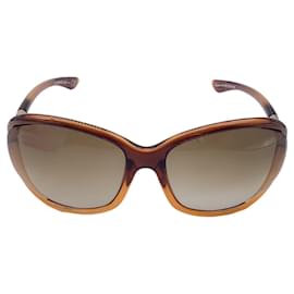 Autre Marque-Gafas de sol cuadradas suaves en marrón Jennifer de Tom Ford-Castaño