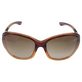 Autre Marque-Tom Ford Brown Jennifer Soft Square Sunglasses-Brown