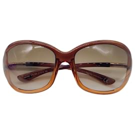 Autre Marque-Tom Ford Brown Jennifer Soft Square Sunglasses-Brown