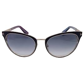 Autre Marque-Óculos de sol Tom Ford pretos multi Nina Cat Eye metálicos-Preto