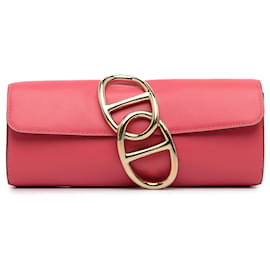 Hermès-HERMES Clutch-TaschenLeder-Pink