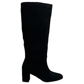 Autre Marque-L'Agence – Ines – Stiefel aus schwarzem Wildleder-Schwarz