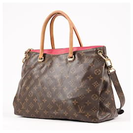 Louis Vuitton-Louis Vuitton Monogram Pallas MM 2Way Handbag in Cherry-Brown