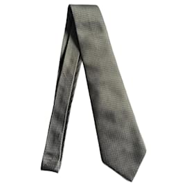 Hermès-Cravates-Gris,Gris anthracite
