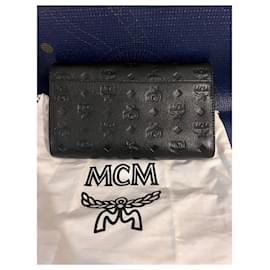 MCM-MCM borsa Millie media in monogramma nero-Nero,Silver hardware