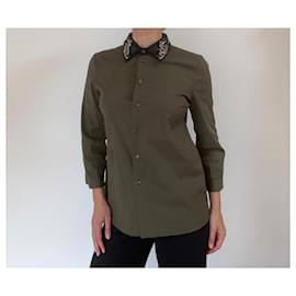 Prada-Prada shirt blouse-Khaki