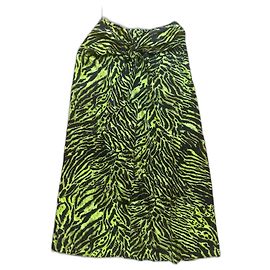 Ganni Kleid aus grüner Seide Grün
