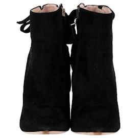 Miu Miu-Miu Miu Ankle Boots in Black Suede-Black