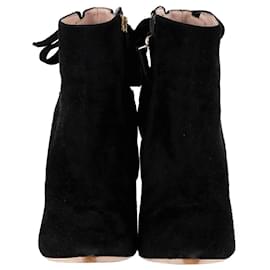 Miu Miu-Miu Miu Ankle Boots aus schwarzem Wildleder-Schwarz