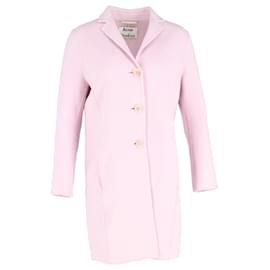 Acne-Acne Studios Long Coat in Pink Wool-Other