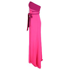 Diane Von Furstenberg-Trägerloses Diane Von Furstenberg-Kleid aus rosa Seide-Pink