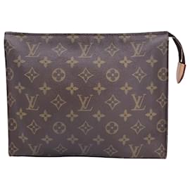 Louis Vuitton-Louis Vuitton Pochette MM aus braunem beschichtetem Canvas-Braun