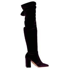 Bottines Aquazzura en Velours Violet Violet