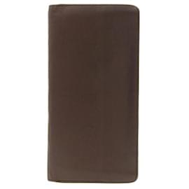 Louis Vuitton-Louis Vuitton Portefeuille Brazza Leather Long Wallet N63120 in fair condition-Other