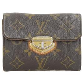 Louis Vuitton-Louis Vuitton Portefeuille Compact Wallet Canvas Short Wallet M63799 in fair condition-Other