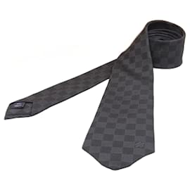 Louis Vuitton-Cravatta in tela con cravatta classica Damier Louis Vuitton M78752 In ottime condizioni-Altro