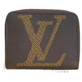 Louis Vuitton-Monedero Louis Vuitton Zippy Monedero de lona M69354 en buen estado-Otro