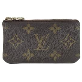 Louis Vuitton-Louis Vuitton Pochette Cle Canvas Coin Case M62650 in fair condition-Other
