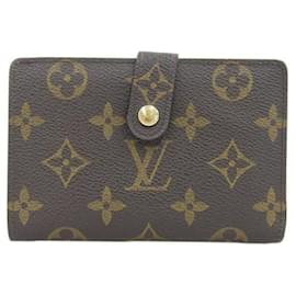 Louis Vuitton-Louis Vuitton Porte Monnaie Viennois Bifold Geldbörse Canvas Kurze Geldbörse M61663 in guter Kondition-Andere