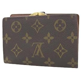 Louis Vuitton-Louis Vuitton Porte Monnaie Viennois Bifold Geldbörse Canvas Kurze Geldbörse M61663 in guter Kondition-Andere