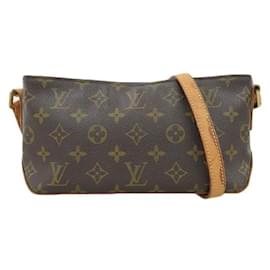 Louis Vuitton-Louis Vuitton Trotter Shoulder Bag Canvas Shoulder Bag M51240 in good condition-Other