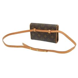 Louis Vuitton-Pochette florentina en muy buen estado.-Castaño