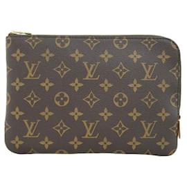 Louis Vuitton-Etui Voyage PM in ottime condizioni-Marrone