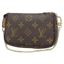 Louis Vuitton-Louis Vuitton Mini Pochette Accessoires Canvas Shoulder Bag M58009 in good condition-Other