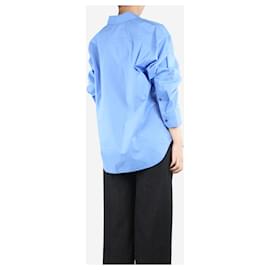 Autre Marque-Camisa azul de algodón con botones - talla UK 10-Azul