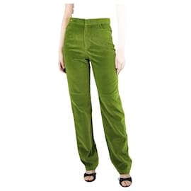 Autre Marque-Green velour trousers - size M-Green