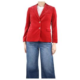 Etro Blazer terciopelo rojo - talla UK 12 Roja