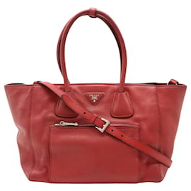 Prada-Prada Vitello-Vermelho