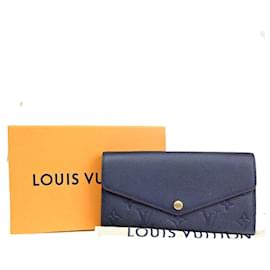 Louis Vuitton-Louis Vuitton Portefeuille Sarah-Blu navy