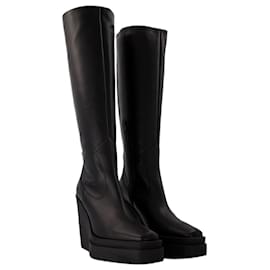 Autre Marque-Texan Boots in Black Leather-Black