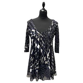 Autre Marque Bluse Schwarz und Weiß Schwarz