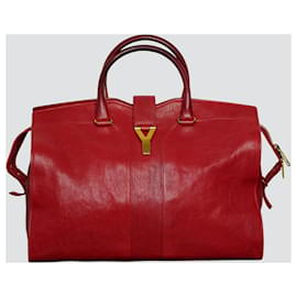 Yves Saint Laurent-Chyc Große Handtasche Rot-Rot
