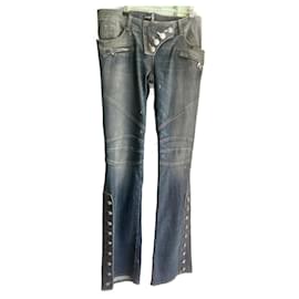 Balmain-Jeans a vita bassa Balmain-Blu