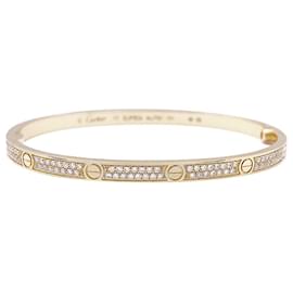 Cartier-Cartier bracelet, "Love", Yellow gold and diamonds.-Other
