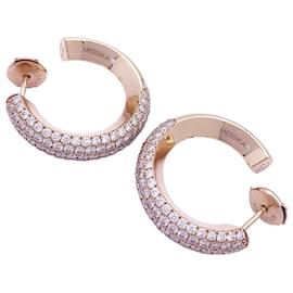 Messika-Messika “Divine Enigma” hoop earrings in rose gold, diamants.-Other