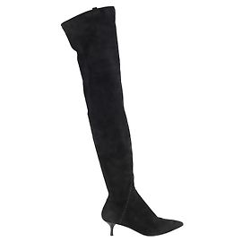 Ermanno Scervino Lederstiefel Schwarz
