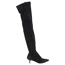 Ermanno Scervino-Lederstiefel-Schwarz