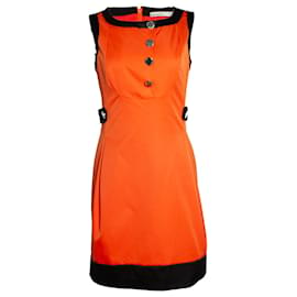 Karen Millen-Karen Millen, Um vestido de linha em laranja-Preto,Laranja