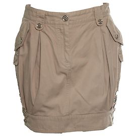 DOLCE & GABBANA, falda beige con botones Otro