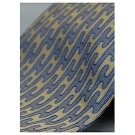 Hermès-Corbata Gris con Design-Grigio