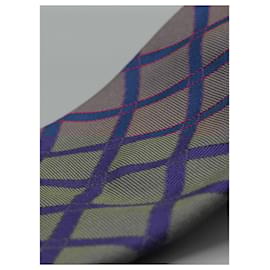 Hermès-Corbata con Rombos Azul Marino-Blue