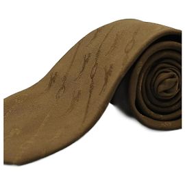 Autre Marque Corbata Marrón com Design Marrom