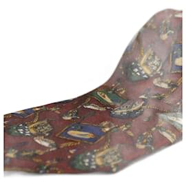 Longchamp-Corbata Marrón con Adornos-Brown